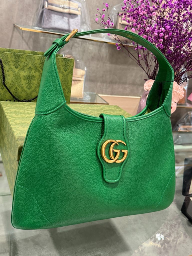 Gucci Aphrodite Medium Shoulder Bag Replica Green Color 39cm (1)