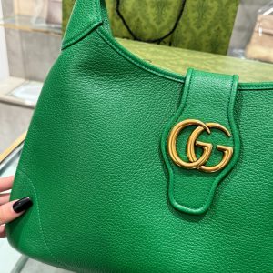 Gucci Aphrodite Medium Shoulder Bag Replica Green Color 39cm (1)