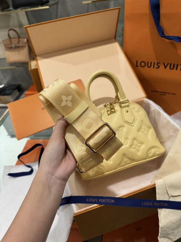 Louis Vuitton Alma BB Replica Handbags Yellow Color