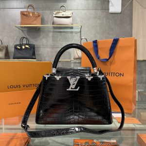 Louis Vuitton Capucines BB Crocodilien Mat Replica Handbags 27cm (7)