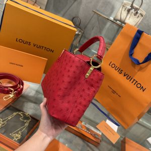 Louis Vuitton Capucines Imported Ostrich Leather Replica Handbags (6)