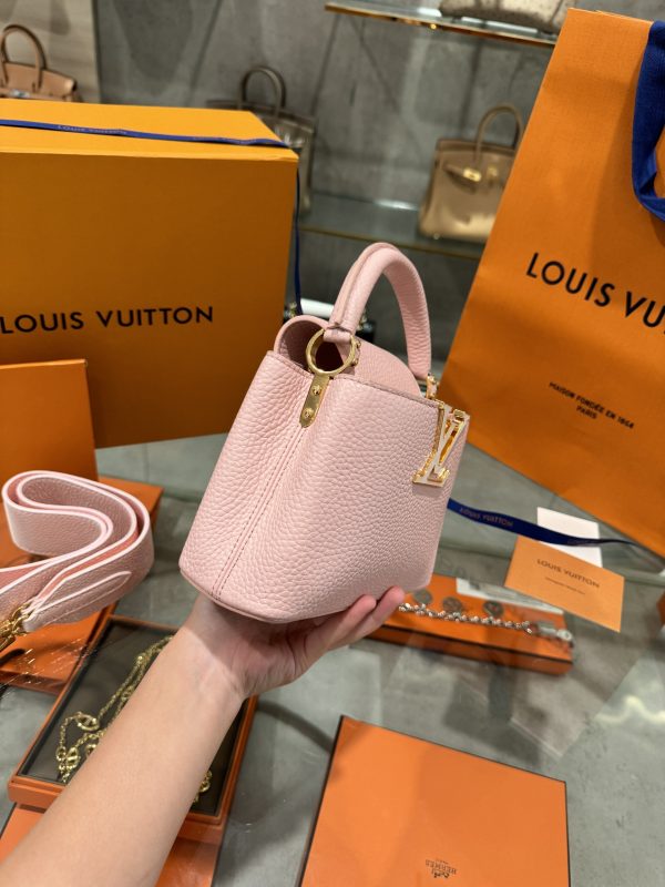 Louis Vuitton Capucines Mini Candy Pink Replica Handbags (5)