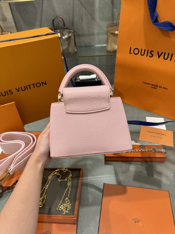 Louis Vuitton Capucines Mini Candy Pink Replica Handbags (5)