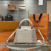 Louis Vuitton Capucines White Himalaya Matte Crocodile Replica Bags 27cm (8)