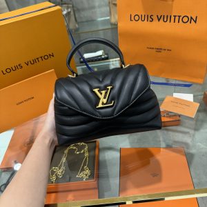 Louis Vuitton Hold Me Handbag Black Replica Handbags 23x15x10cm (1)