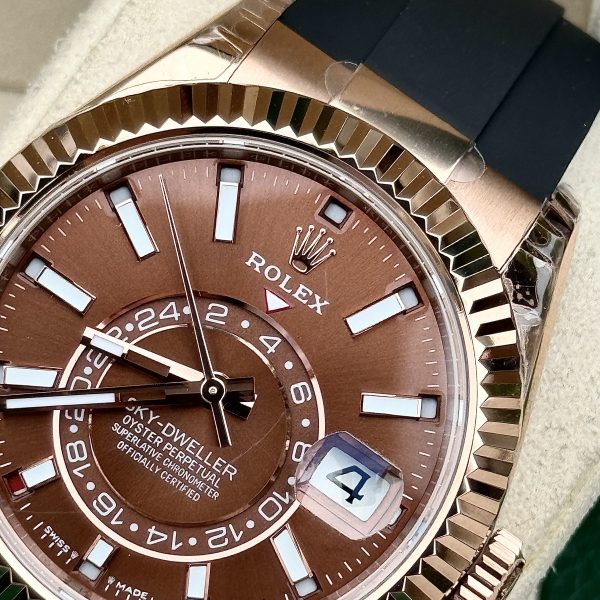 Rolex Replica Watch Sky-Dweller 336235 Chocolate Dial 42mm (7)