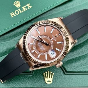 Rolex Replica Watch Sky-Dweller 336235 Chocolate Dial 42mm (7)
