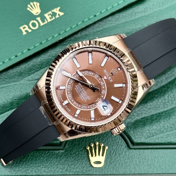 Rolex Replica Watch Sky-Dweller 336235 Chocolate Dial 42mm (7)