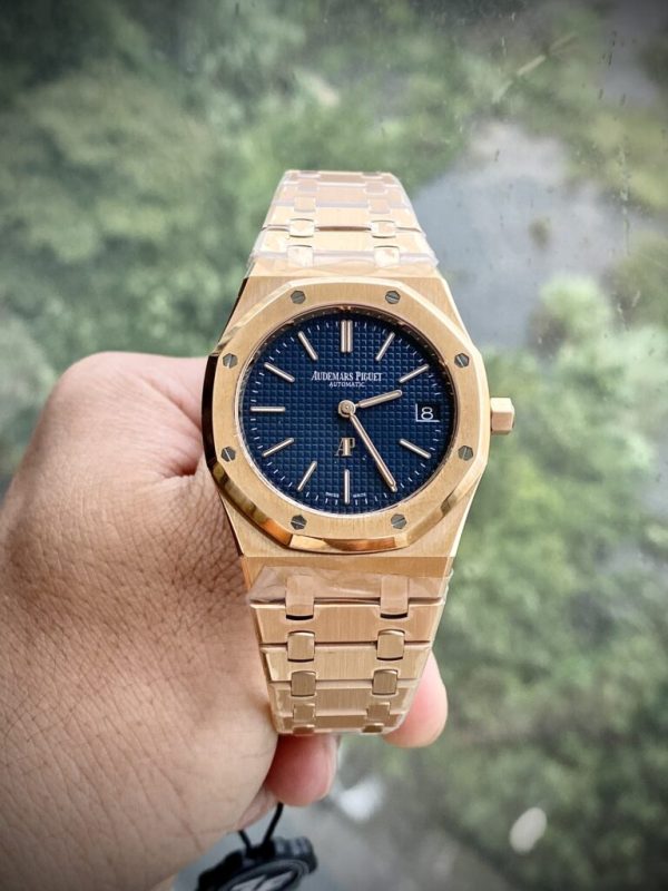 Audemars Piguet Royal Oak 15202OR Jumbo Blue Dial ZF Factory Watch 39mm (8)