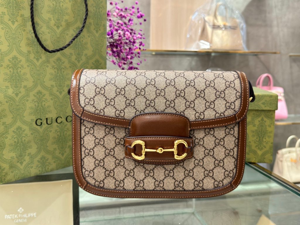 Gucci 1955 Horsebit Shoulder Bag Best Replica 25cm (1)