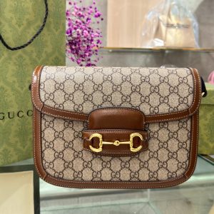 Gucci 1955 Horsebit Shoulder Bag Best Replica 25cm (1)