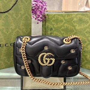 Gucci GG Marmont Shoulder Bag Small Replica Handbags 22cm (3)