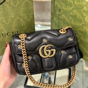 Gucci GG Marmont Shoulder Bag Small Replica Handbags 22cm (3)