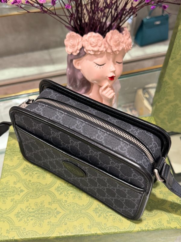 Gucci Mini Bag GG Retro Black Color Replica Handbags (1)