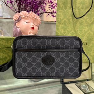 Gucci Mini Bag GG Retro Black Color Replica Handbags (1)