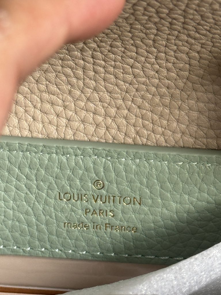 Louis Vuitton LV Capucines Mini Womens Green Replica Bags 21x14x8cm (2)