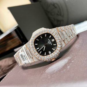 Patek Philippe Nautilus 5711 Iced Out Custom Moissanite Diamonds 40mm (3)