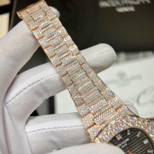 Patek Philippe Nautilus 5711 Iced Out Custom Moissanite Diamonds 40mm (3)