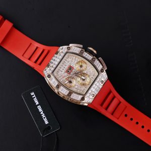 Richard Mille RM011 Chronograph Full Diamonds Best Replica Watch 44mm (3)