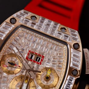 Richard Mille RM011 Chronograph Full Diamonds Best Replica Watch 44mm (3)