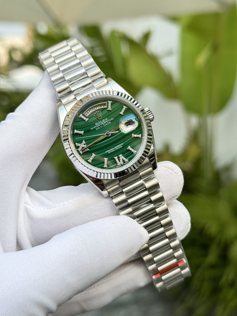 Rolex Day-Date Malachite Dial Replica Watch RA Factory 36mm (5)