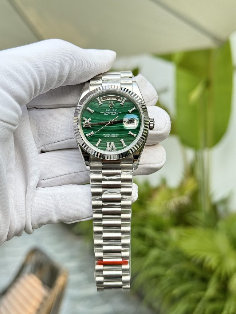 Rolex Day-Date Malachite Dial Replica Watch RA Factory 36mm (5)