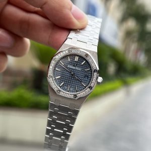 Audemars Piguet Royal Oak Bezel Diamonds Best Replica Women's 34mm (1)