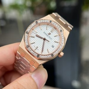 Audemars Piguet Royal Oak Rose Gold Best Replica Women's 34mm (1)