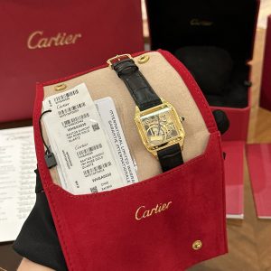 Cartier Santos WHSA0031 Replica Watches Leather Cord 31x43mm (2)