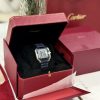 Cartier Santos WSSA0030 Replica Watches Blue Dial Rubber Band 39 (2)