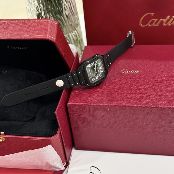 Cartier Santos WSSA0039 Black Best Replica Watch BV Factory 39 (2)