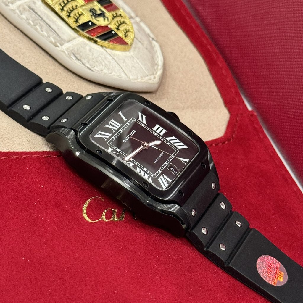 Cartier Santos WSSA0039 Black Best Replica Watch BV Factory 39 (2)