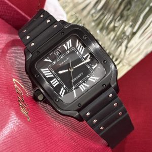 Cartier Santos WSSA0039 Black Best Replica Watch BV Factory 39 (2)