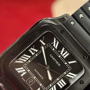 Cartier Santos WSSA0039 Black Best Replica Watch BV Factory 39 (2)