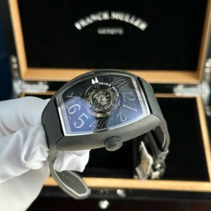 Franck Muller Grand Central Tourbillon Carbon Black Best Replica (12)