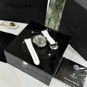 Hublot Big Bang Sang Bleu ll Titanium White Replica Watches BBF 45mm (2)