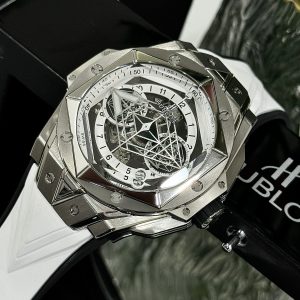 Hublot Big Bang Sang Bleu ll Titanium White Replica Watches BBF 45mm (2)