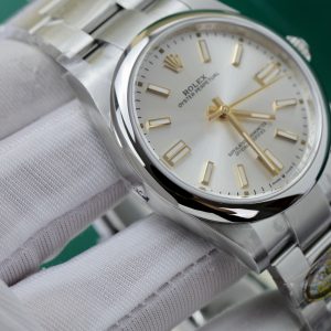 Replica Rolex Watch Oyster Perpetual 124300 Sliver Dial Clean Factory