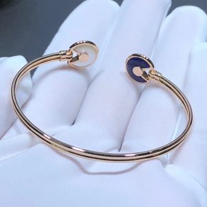 Amulette De Cartier Womens Bracelet Custom 18K Rose Gold Natural Diamond (1)