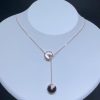 Amulette De Cartier Womens Necklace 18K Rose Gold Natural Diamond Custom (2)