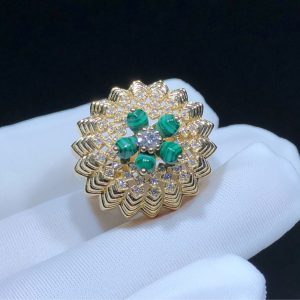 Cactus De Cartier Ring Custom Natural Diamond 18K Gold (2)