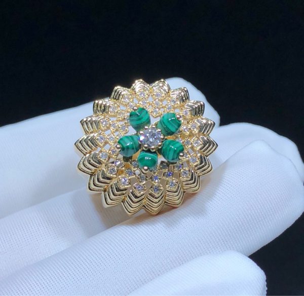 Cactus De Cartier Ring Custom Natural Diamond 18K Gold (2)