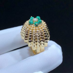 Cactus De Cartier Ring Custom Natural Diamond 18K Gold (2)