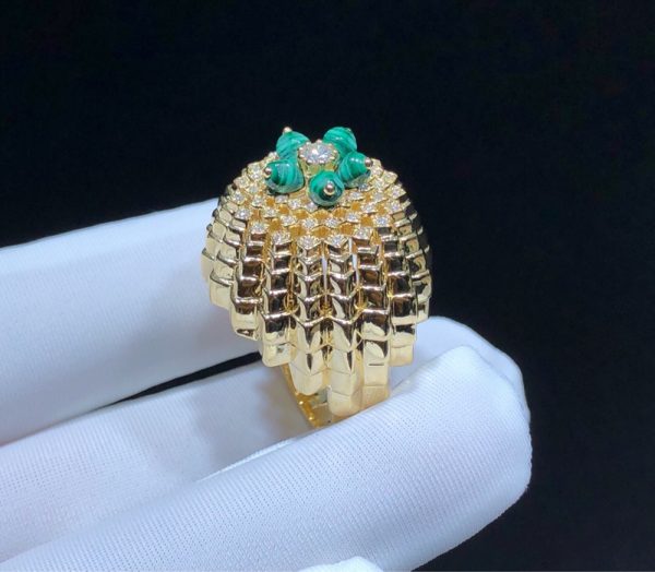 Cactus De Cartier Ring Custom Natural Diamond 18K Gold (2)