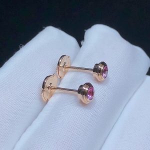 Cariter Earring Womens Custom Natural Gemstone 18K Rose Gold (2)