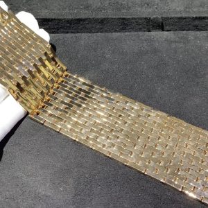 Cartier Agrafe Bracelet 18K Rose Gold Natural Diamond Custom (2)