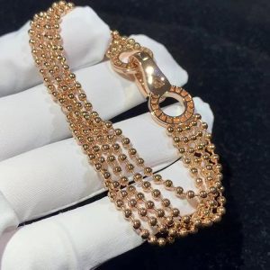 Cartier Agrafe Bracelet Custom 18K Rose Gold Natural Diamond (2)