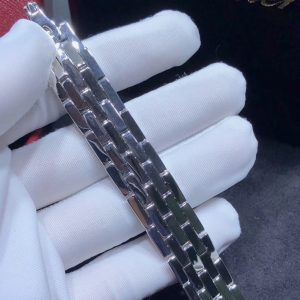 Cartier Agrafe Bracelet Custom Natural Diamond 18K White Gold (2)