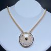 Cartier Agrafe Necklace Men Custom Natural Diamond 18K Gold (2)