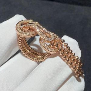 Cartier Agrafe Rings Custom Natural Diamond 18K Rose Gold (2)